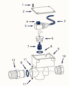 Page A Diagram and Parts List for TF0628  Campbell Hausfeld Compressor